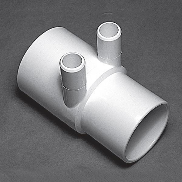 Waterway  Spa Manifold 2in SPG x 2in S 2-Port 3/4in SB