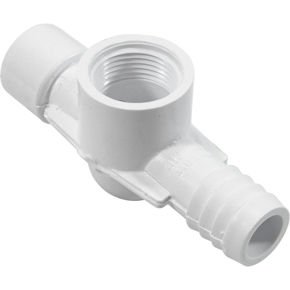 1/2in. S x 3/4in. B x 3/4in. FPT Tee Sensor, White | Leslie's Pool Supplies