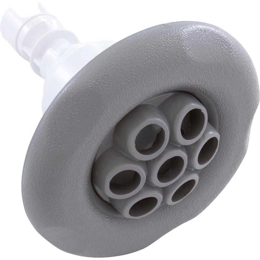 Waterway  Poly Storm Massage Snap-In Spa Jet Internals with Five-Scallop Large Face Gray