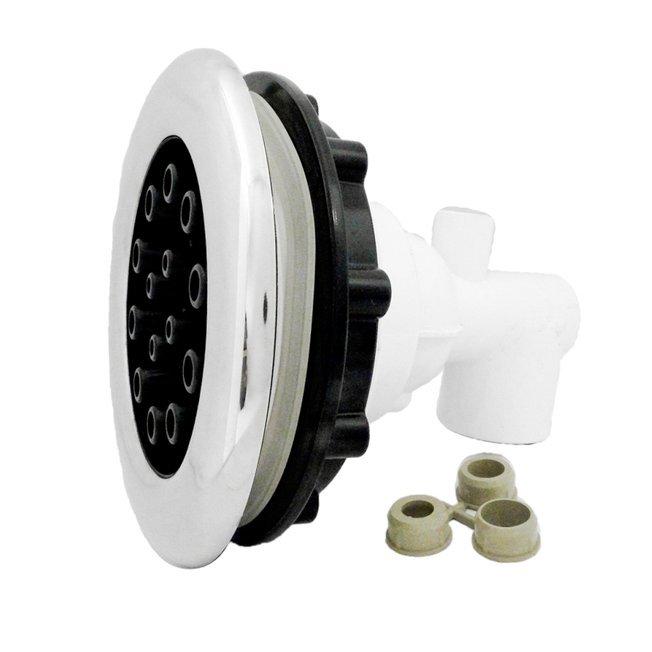 Master Massage Adjustable 1-1/2in. Slip x 1/2in. Slip Metal Spa Jet Assembly