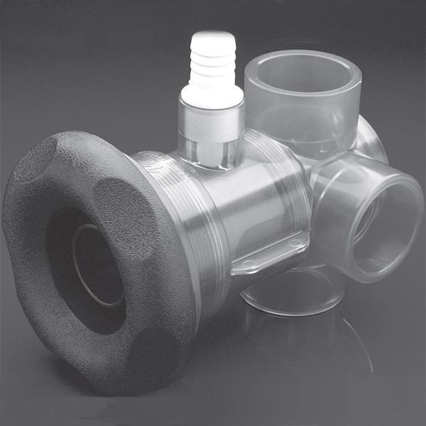 Turbo Spa Jet Diverter Valve Spa Jet Body Assembly Five Scallop
