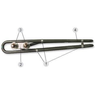 5.5kw Titanium M7 Stud 2in. x 2in. End Tail Spa Heater