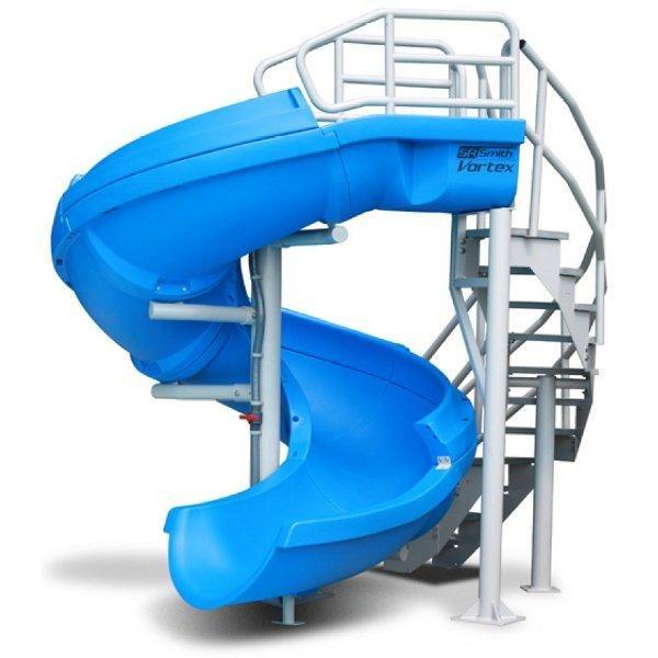 Complete Pool Slide with Staircase