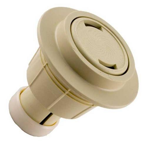 Jandy - Caretaker High Flow Cleaning Head with 2in. Collar and Cap, Light Cream