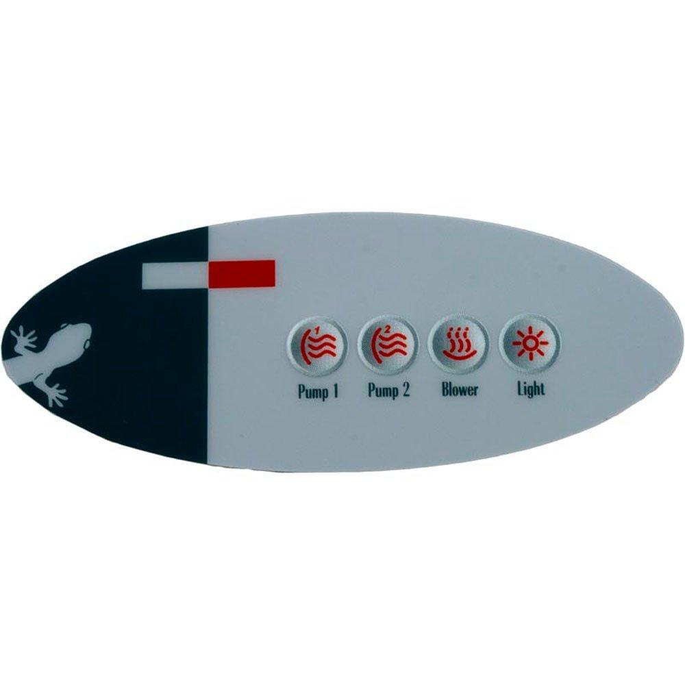 Gecko Spa Side Overlay TSC-3 Aux M-Class 4 Button P1-P2-BL-LT | Leslie ...