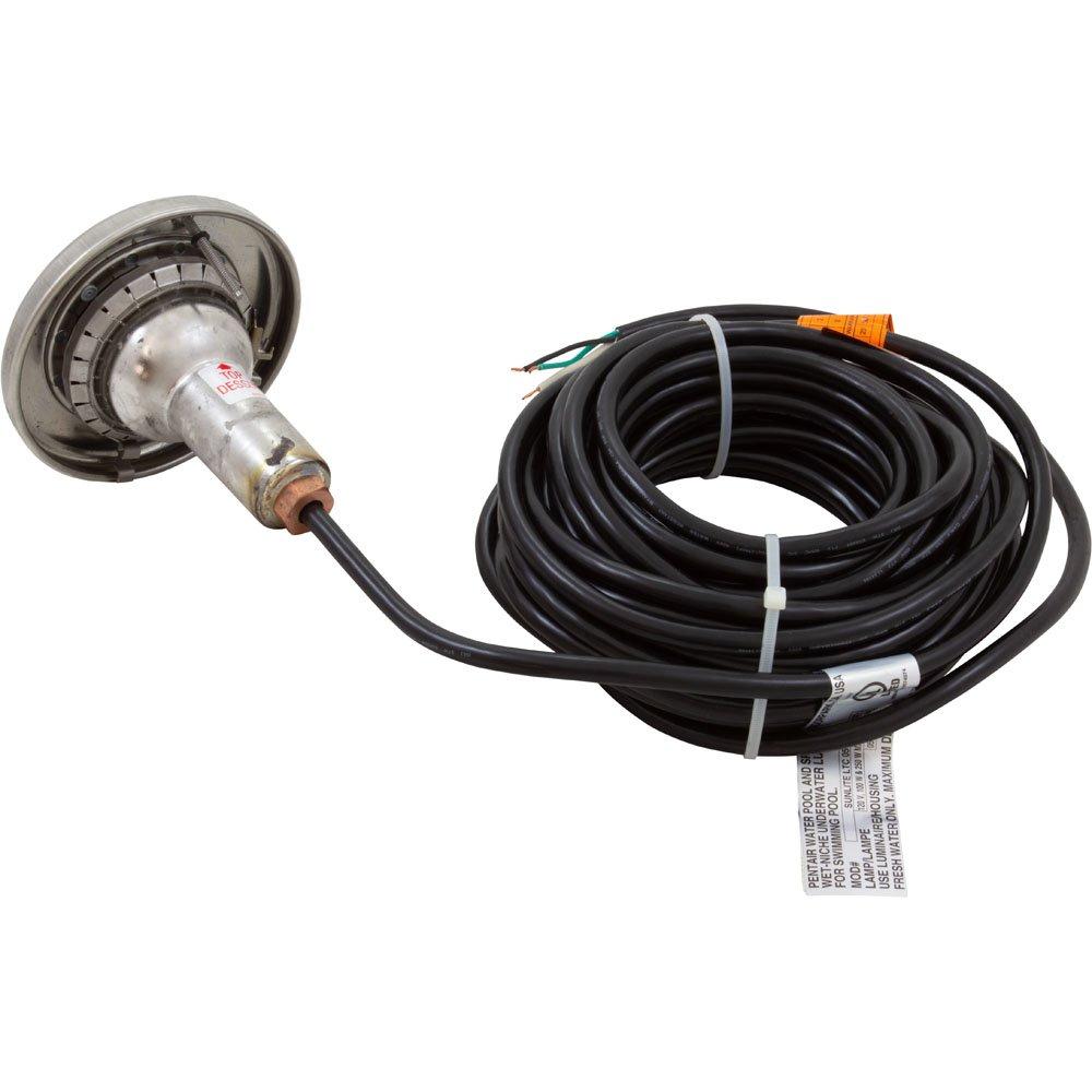 SunLite Brass LTC 12V, 75W, 100' Cord White Underwater Pool Light ...