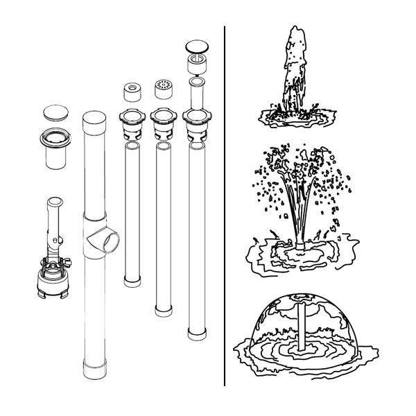 Paramount  Parascope 2011 Fountain 3 in 1 Complete Light Gray