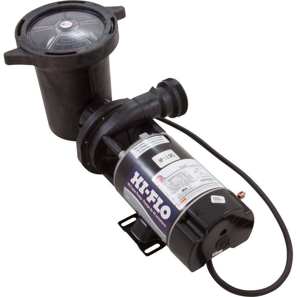 Hi-Flo Side Discharge 48-Frame 1-1/2 HP Above Ground Pool Pump with 3' NEMA Cord, 115V