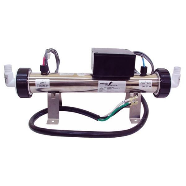 Laing Triple Bend Spa Heater Replacement Assembly 6kW, 240V, Manual Reset, w/48in. Power Cord