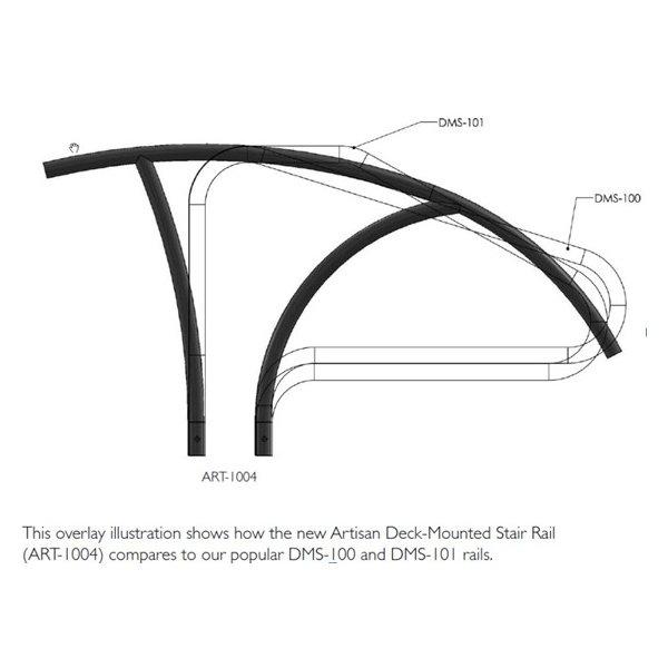 S.R Smith  ART-1001 Artisan Series Hand Rail Pair