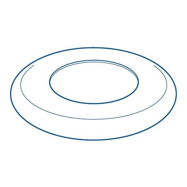 Vanquish In-Floor Circulation and Cleaning System Wall Fitting Escutcheon (6 Pieces), Blue