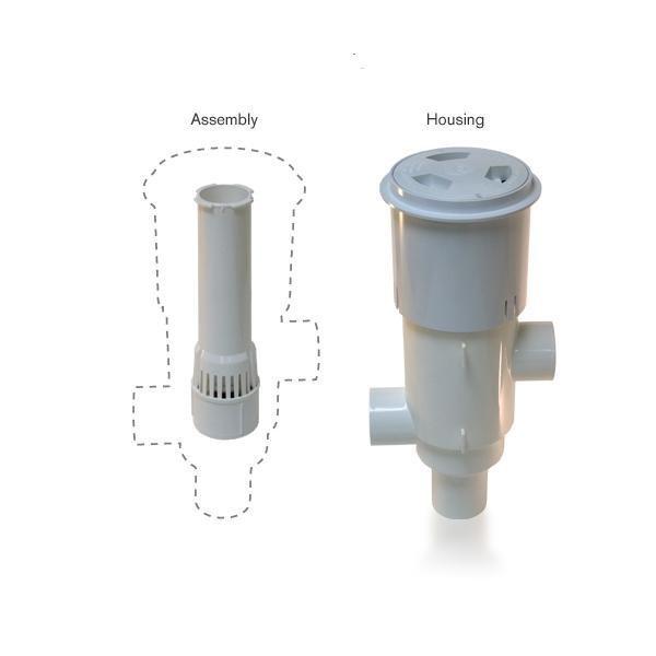 MVFUSE Magnetic Vaccum Release Complete In-Deck Unit, White