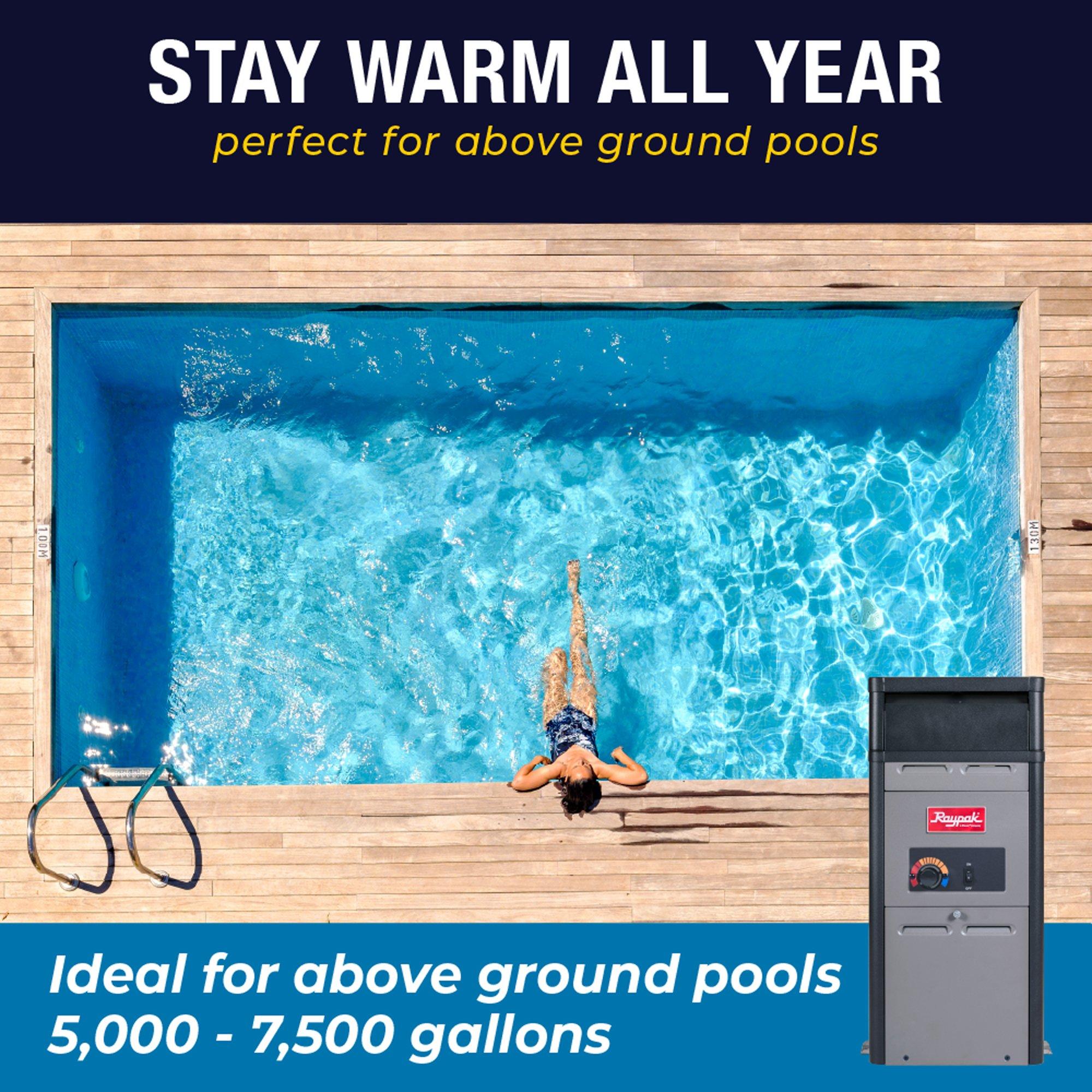 014779 - 106A Natural Gas 105K BTU Pool Heater for 0-4999ft Elevation