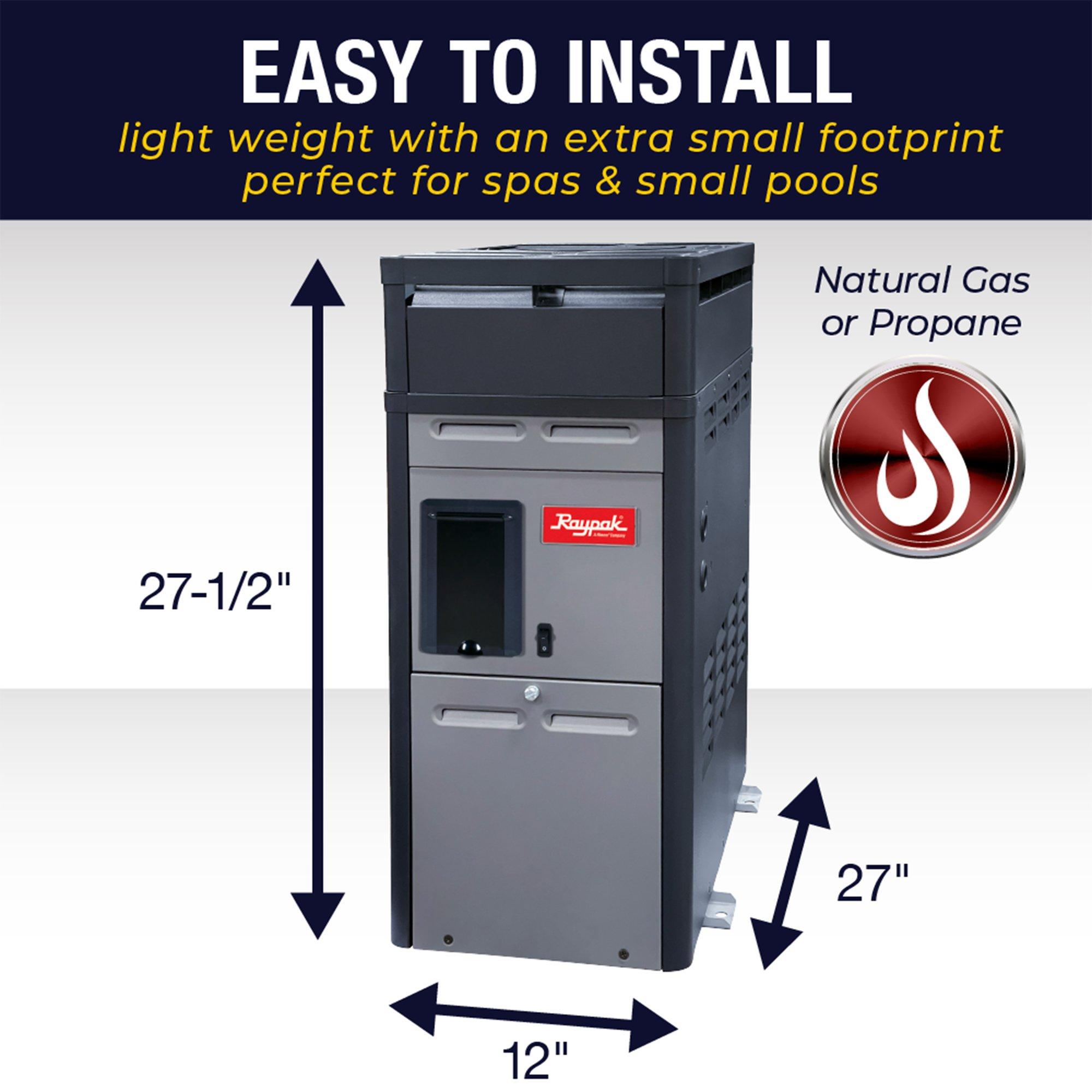 014784 - 156A Natural Gas Pool Heater 150K BTU for 0-4999ft Elevation