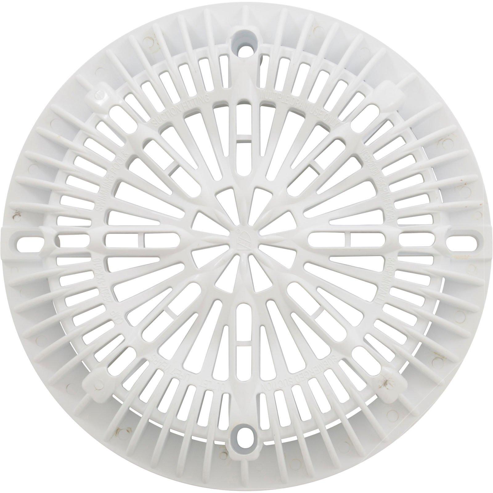 CMP  Galaxy Main Drain Cover 8 White with Screw Kit