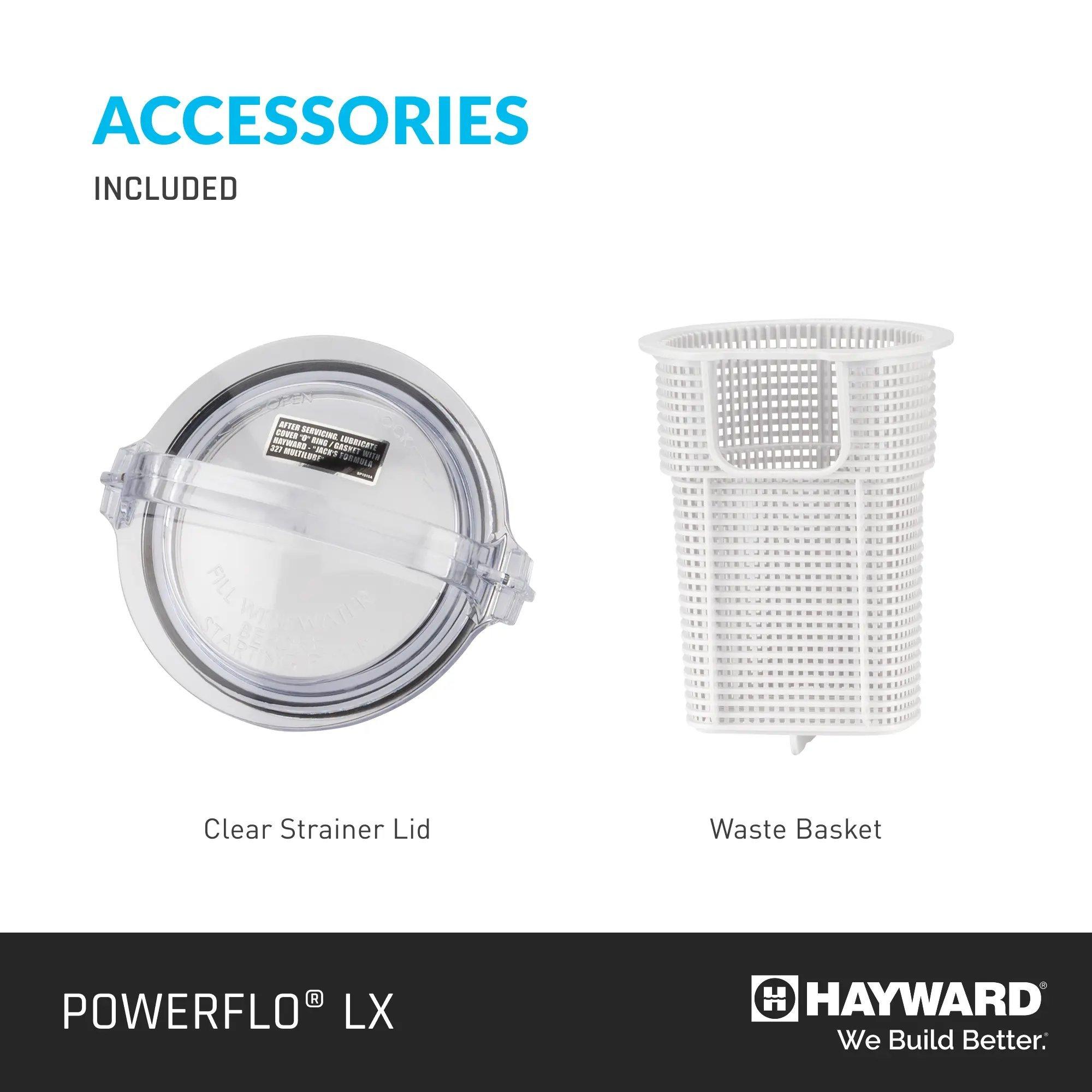 Hayward  W3SP1580 Power-Flo LX 1HP Vertical Above Ground Pool Pump with 3 Cord