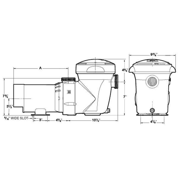 Hayward  W3SP1592 PowerFlo Matrix 1 HP Above Ground Pool Pump 115V