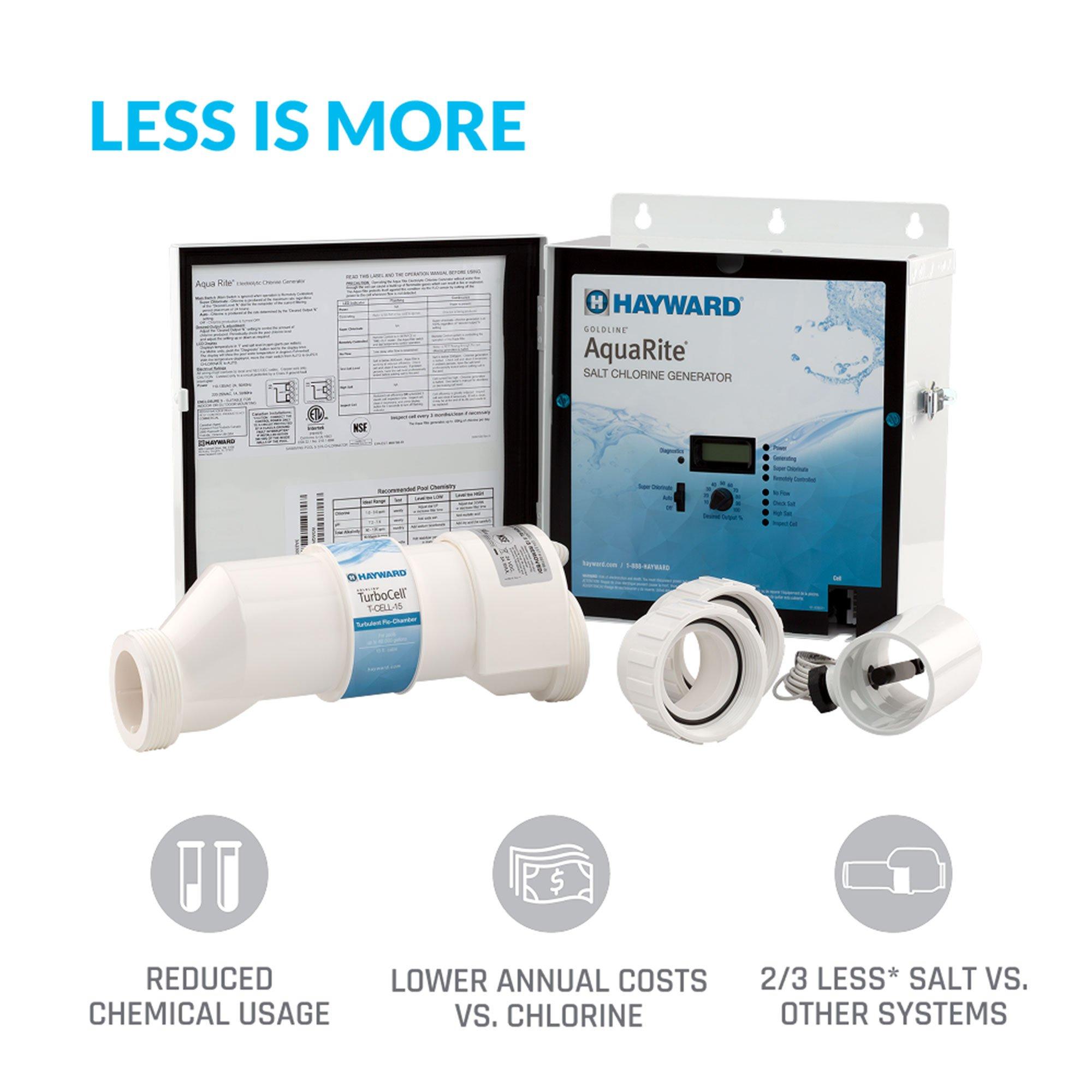 W3AQR15 AquaRite Complete Salt System for Pools up to 40,000 Gallons