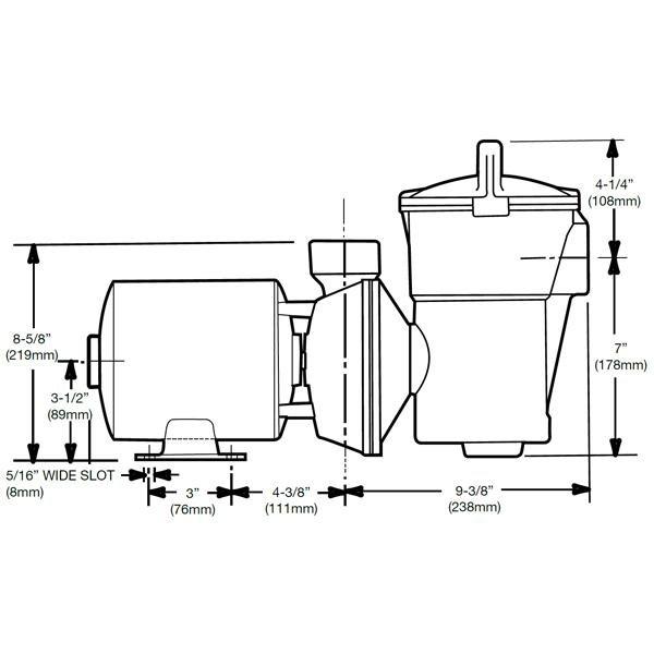 W3SP1775 - 3/4 HP Above-Ground Pool Pump, 115V - Limited Warranty