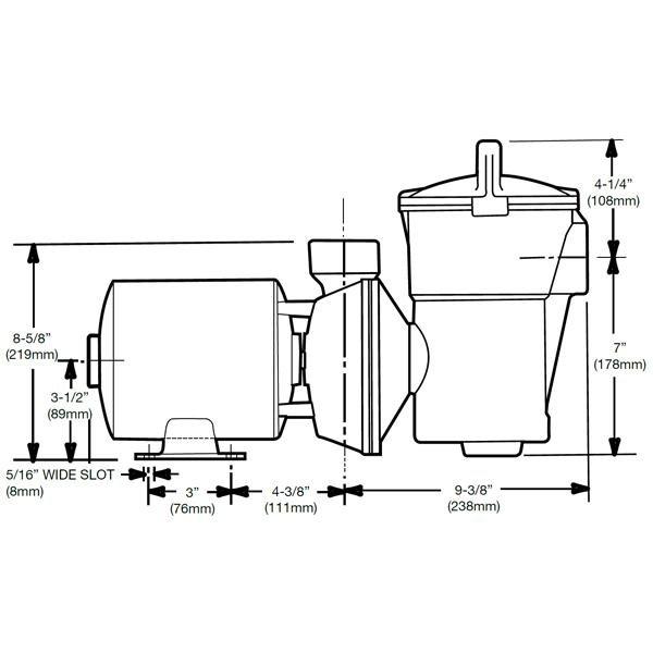 Hayward  W3SP1780  1HP Above-Ground Pool Pump 115V  Limited Warranty