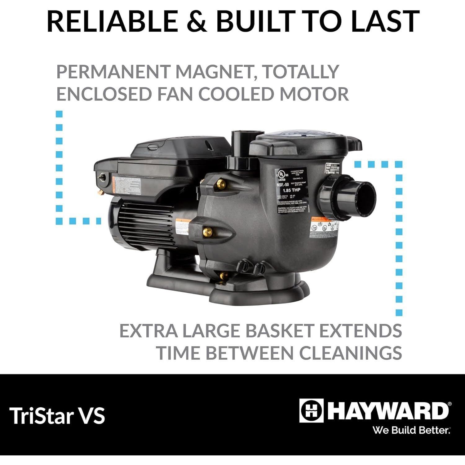 Hayward  W3SP3202VSP TriStar Variable Speed Pool Pump 1.85 THP 115/230V