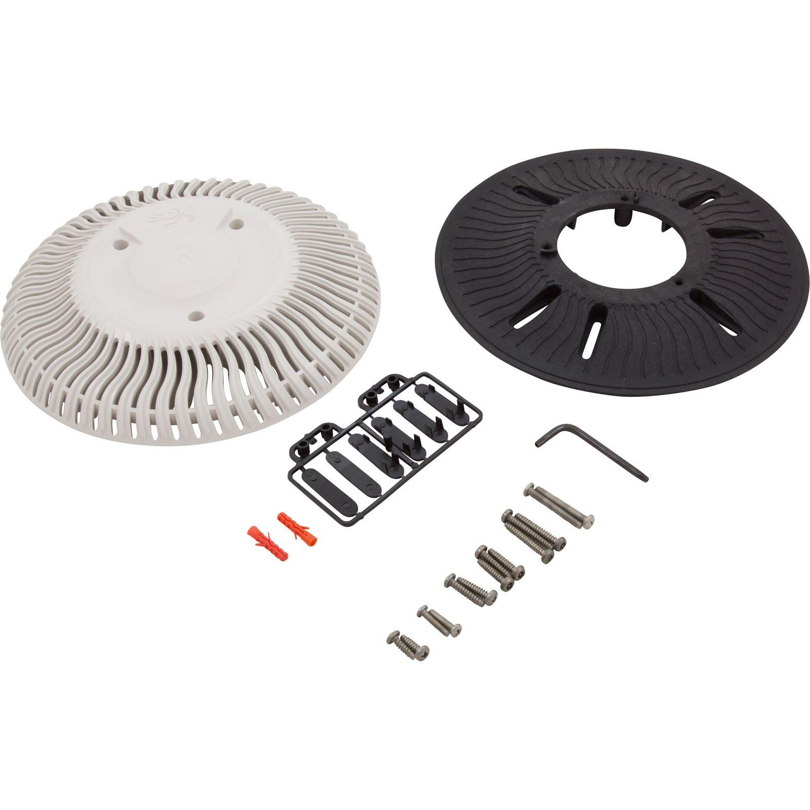 SDX Retrofit High Flow Safety Drain for Concrete, White In The Swim