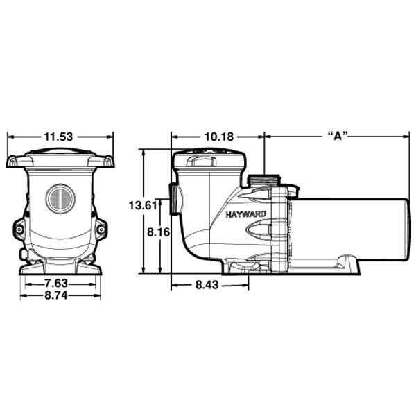 Hayward  W3SP3210EE TriStar Energy Efficient Full-Rated 1HP Pool Pump 115V/230V