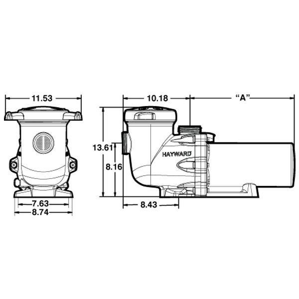 Hayward  W3SP3207EE  3/4HP Pool Pump 115V/230V  Limited Warranty