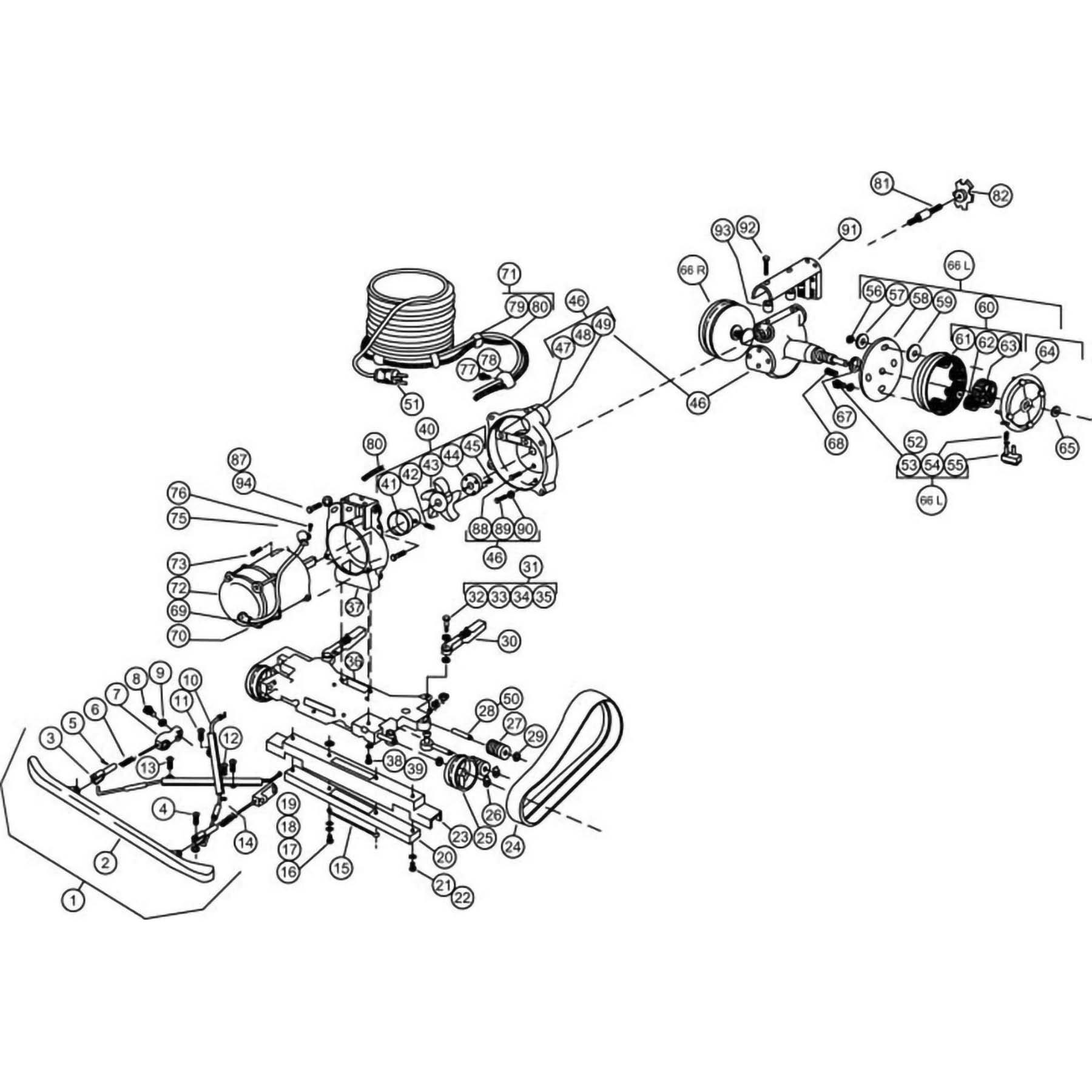 Aqua Vac King Shark 2 Cleaner Part List