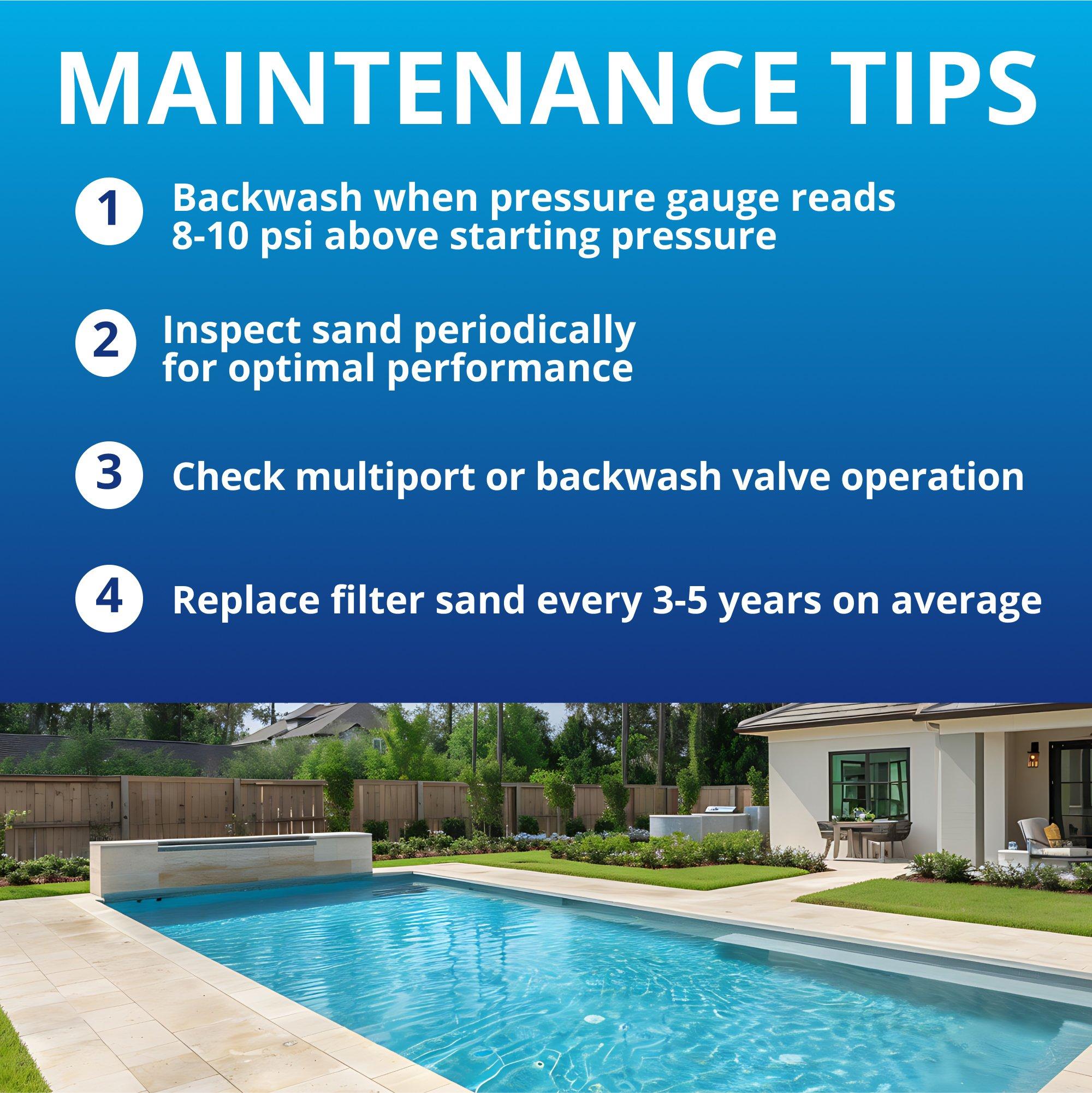 Hayward  W3S244T Pro Series 24 In Ground Pool Sand Filter with 1-1/2 Top Mount Multiport Valve