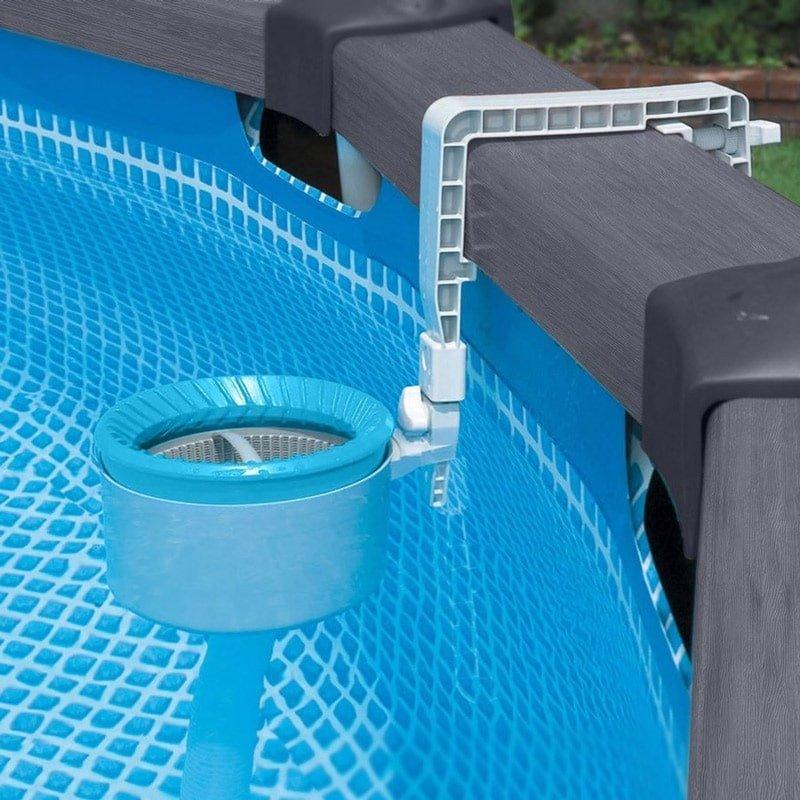 Intex 28000 Deluxe Surface Swim Pools Ground for | Above Skimmer The Mount In Wall