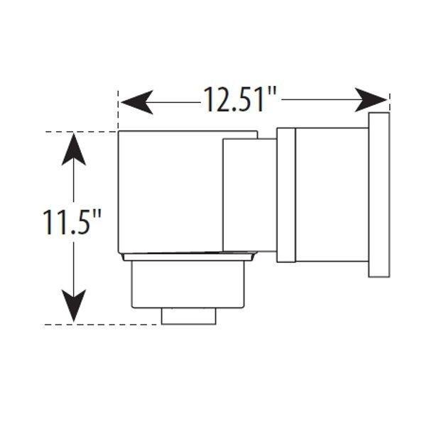 Sharkline  Flo-Pro II Wide Mouth Short Throat Above Ground Pool Skimmer with Return Fitting