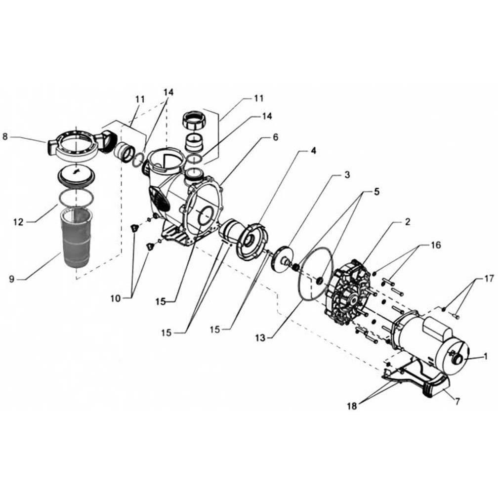 Jandy MHPM, MaxHP Up-Rated Pool Pump Parts