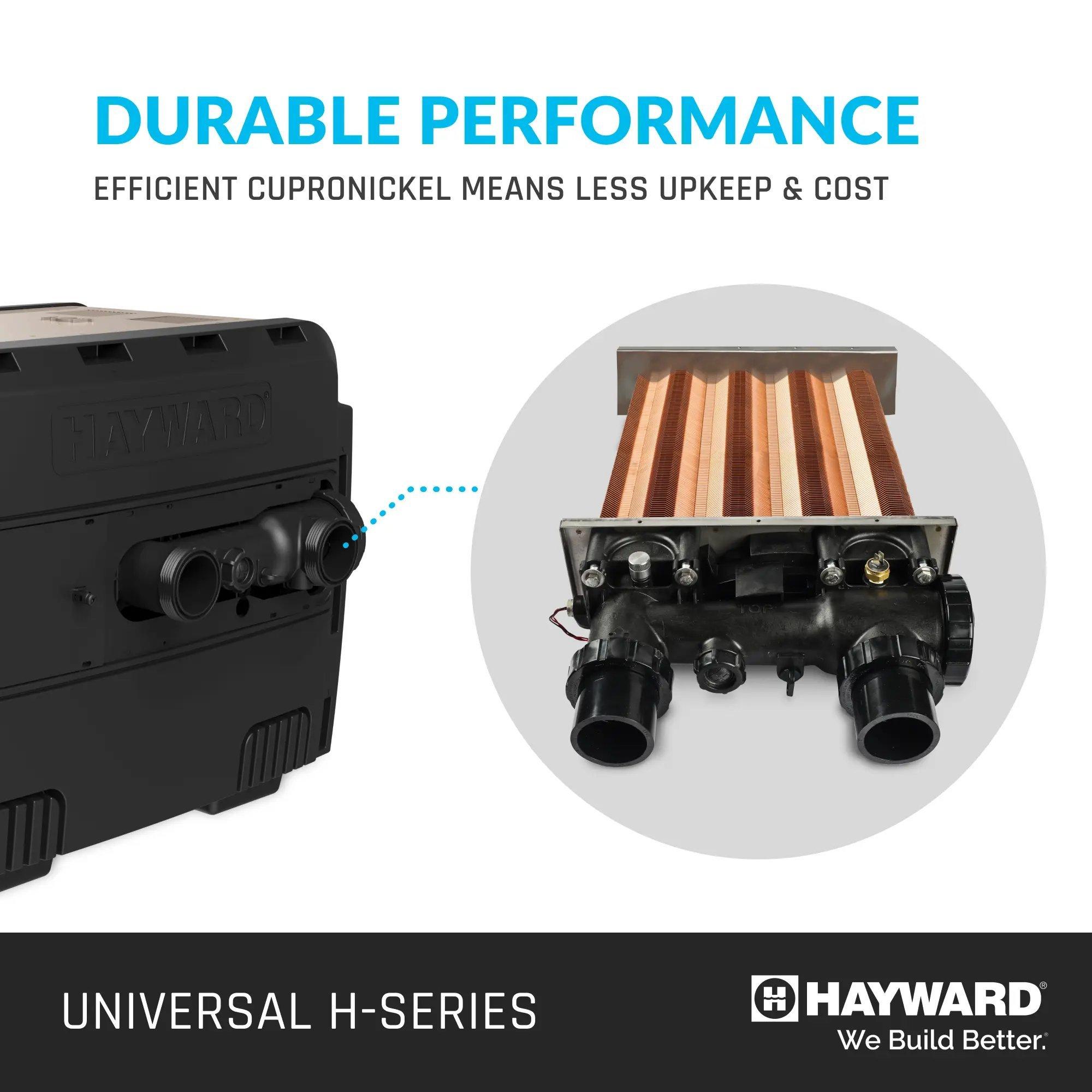 Hayward  W3H250FDN Universal H-Series Low NOx 250K BTU Natural Gas Pool  Spa Heater