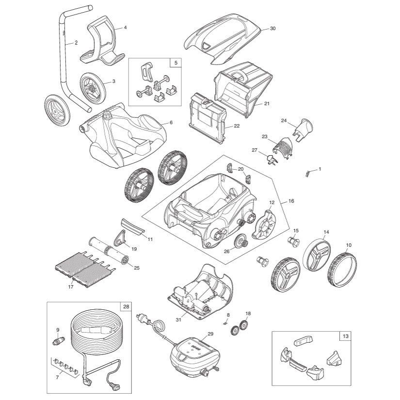 Polaris P965iQ Pool Cleaner Parts