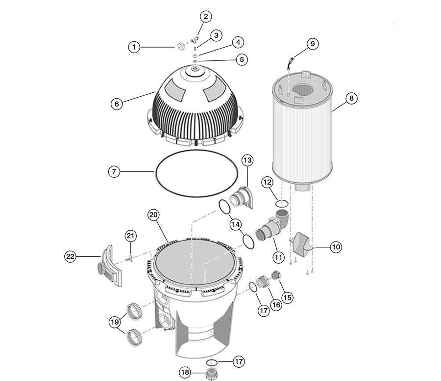 Sta-Rite System 3 SMD Modular DE Filter Replacement Parts | In The Swim