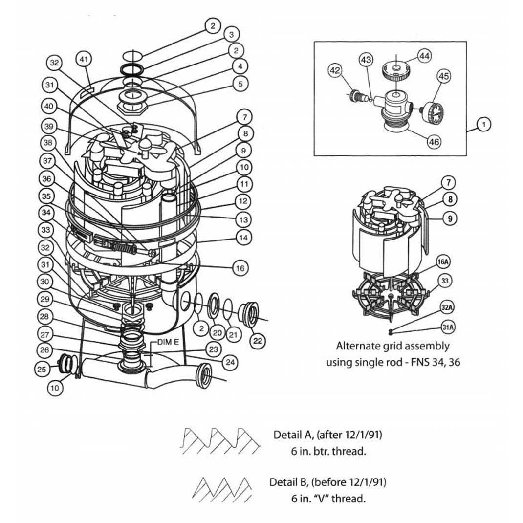 Pentair FNS Part List