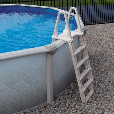 a picture of a pool ladders