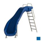 S.R Smith  610-209-5823 Rogue2 Pool Slide with Left Curve Marine Blue