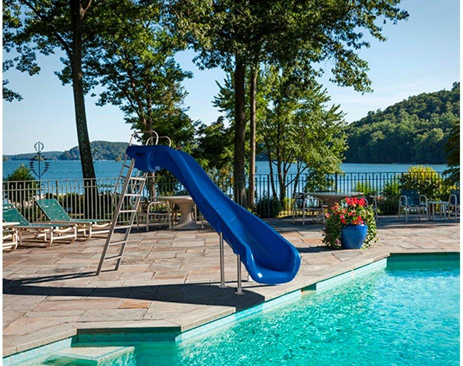 S.R Smith  Rogue2 Pool Slide with Right Curve Gray