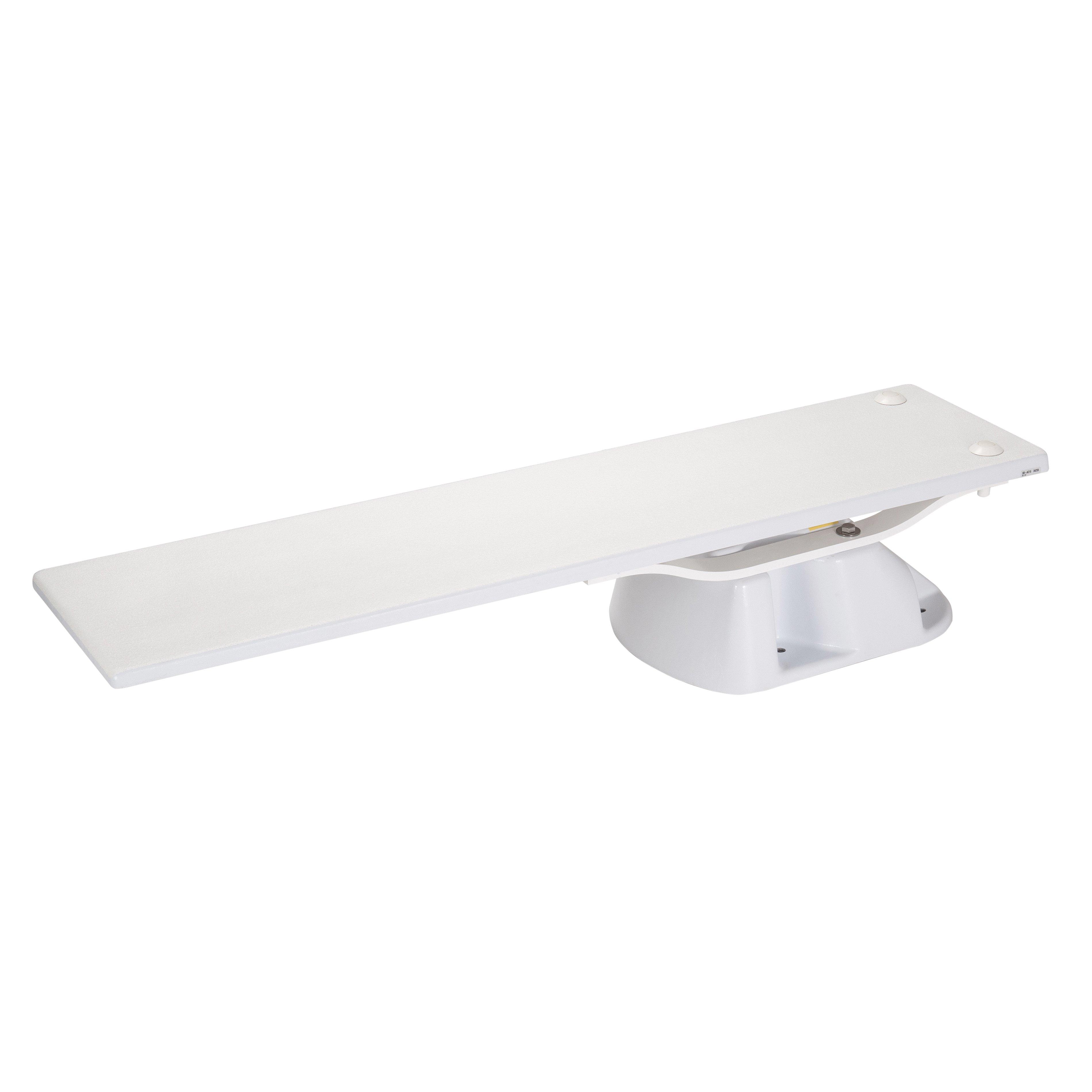 6' Frontier III Diving Board with Salt Pool Jump System Stand, Radiant White