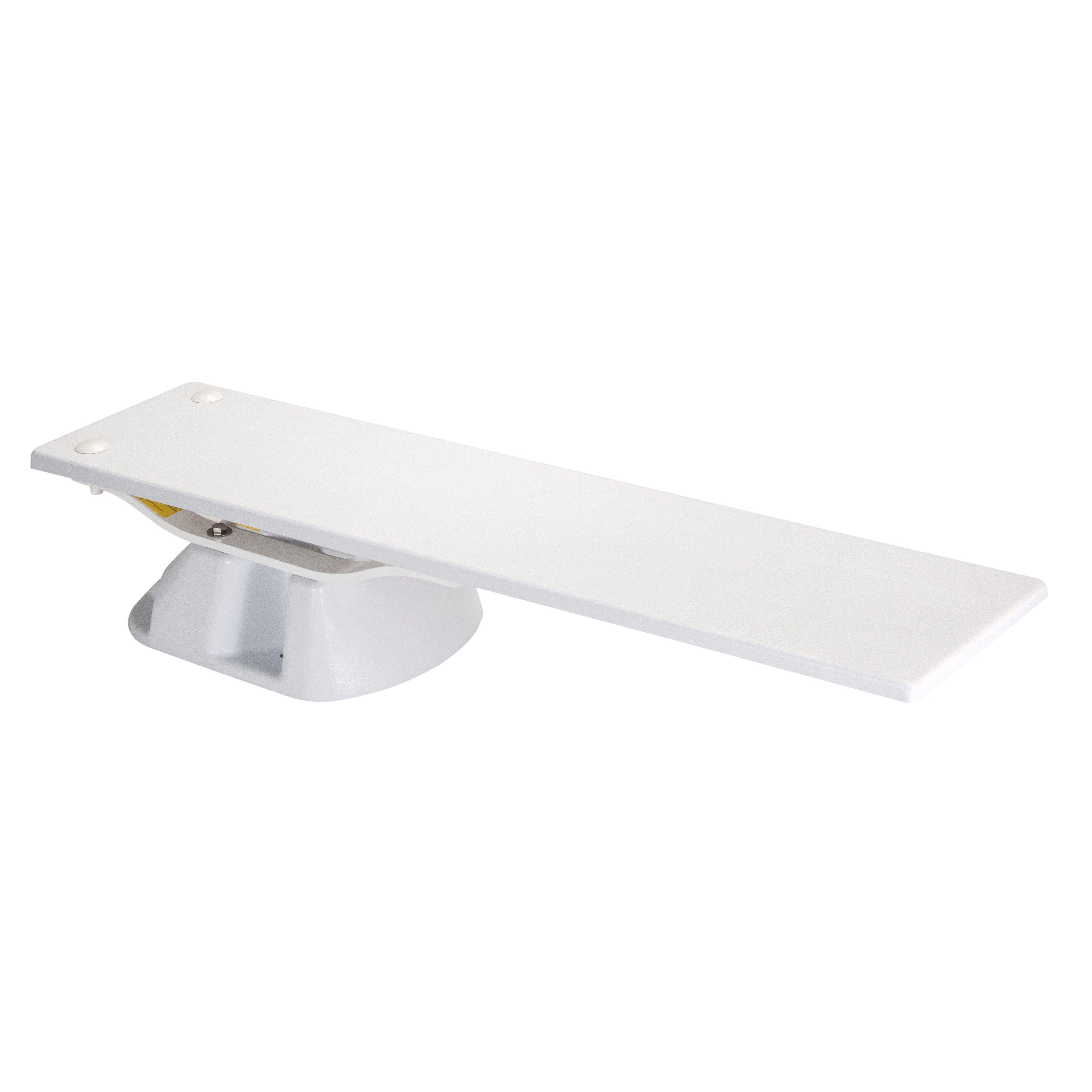 6' Frontier III Diving Board with Salt Pool Jump System Stand, Radiant White
