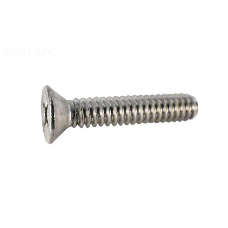 Sta-Rite  Screw 10-24 x 1 inch Stainless Steel Flat Pan Head