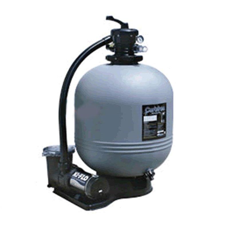 Carefree 22 inch Sand Filter Above Ground Pool System with 1HP Up-Rated Dual Speed Pump