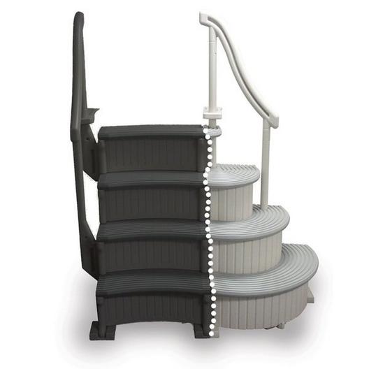 Curve Base In-Pool 4-Step Above Ground Pool Add-On Ladder