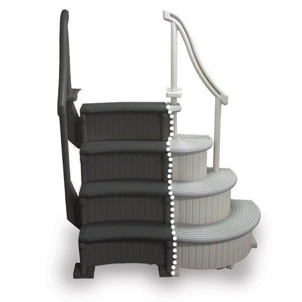 Curve Base In-Pool 4-Step Above Ground Pool Add-On Ladder
