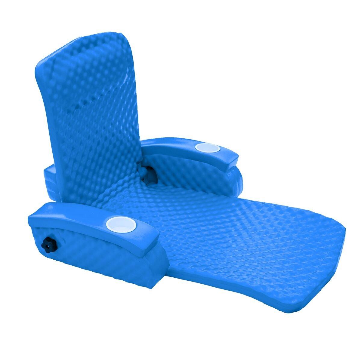 6400026 Super Soft Adjustable Recliner Foam Pool Float, Bahama Blue