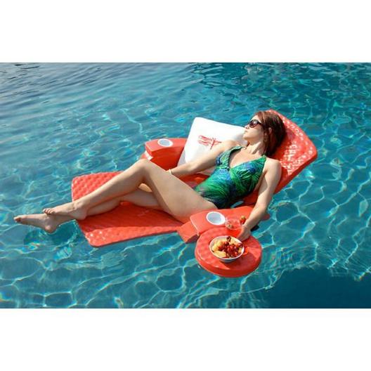 Texas Recreation  6400026 Super Soft Adjustable Recliner Foam Pool Float Bahama Blue