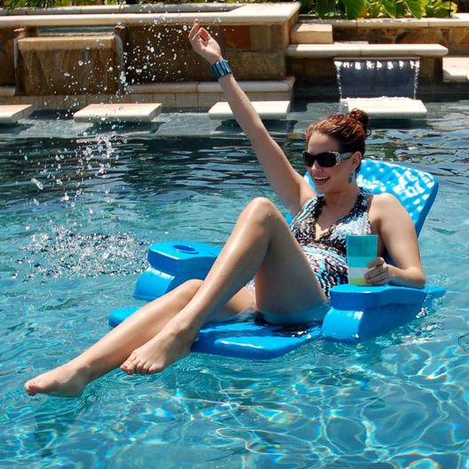 Texas Recreation  Foam Pool Float Bahama Blue