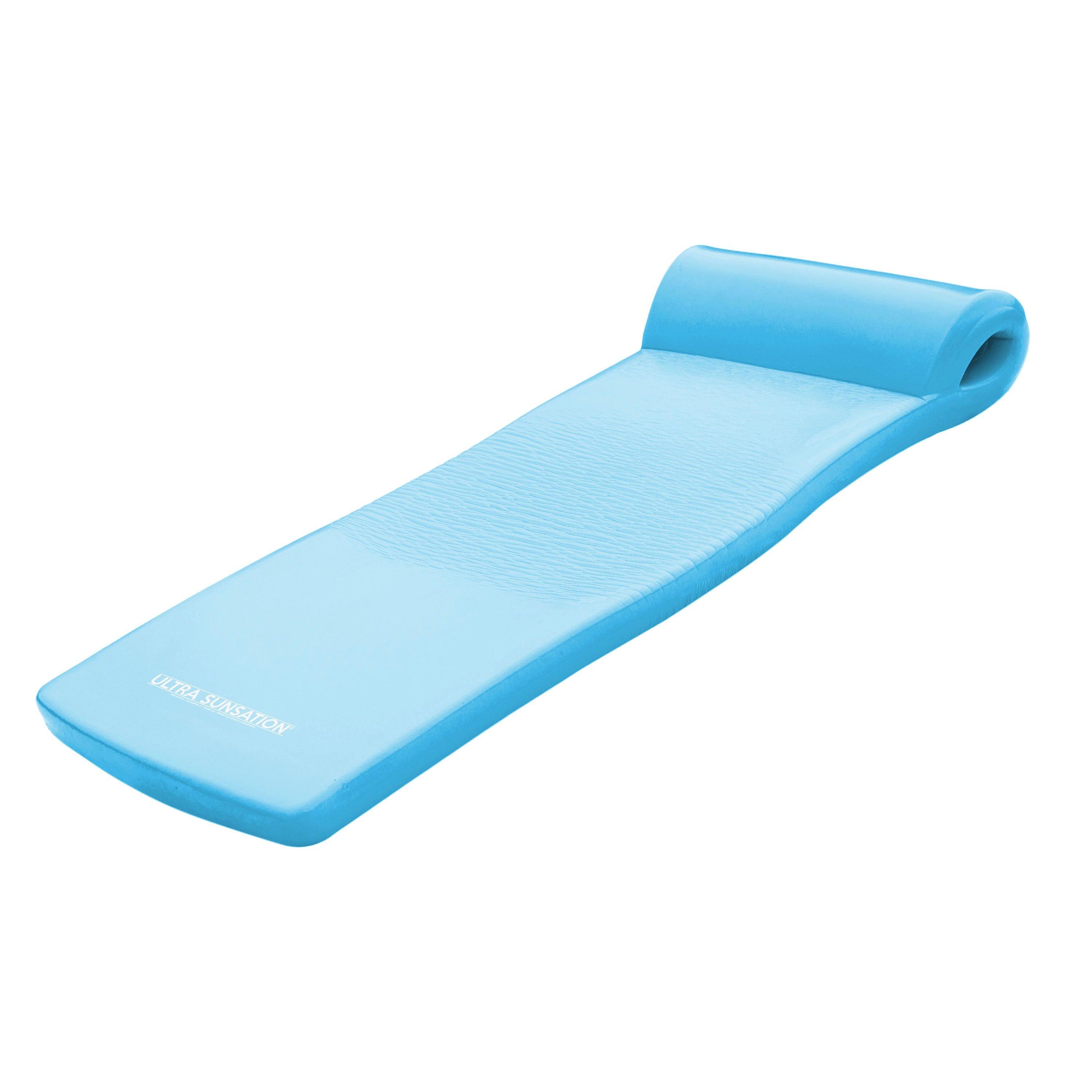 Ultra Sunsation Pool Float in Metallic Blue, 6' Length X 1-3/4" Thick